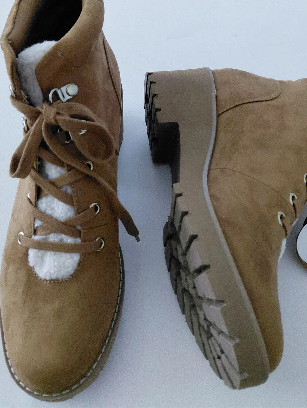 GIANI BERNINI Valentena Ankle Lug Sole Lace Up Boots- 11M - Picture 3 of 10